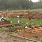 Jaszków.  Штормы уничтожили могилы на общественном кладбище
