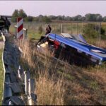Хорватия.  Авария польский автобус.  Погибли 12 человек