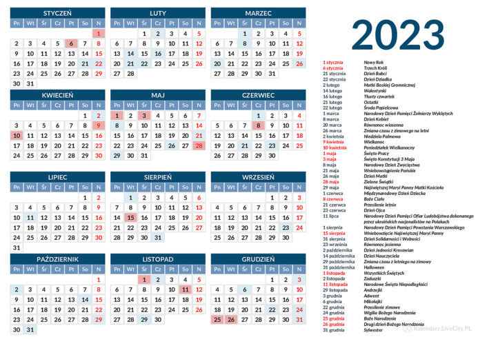 Вихідні та святкові дні у 2023 році Вихідні та святкові дні у 2023 році